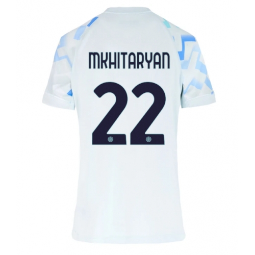 Billige Fotballdrakt Inter Milan Henrikh Mkhitaryan #22 Replika Bortedrakt Dame 2025-26 Kortermet Billige Fotballdrakt Inter Milan Henrikh Mkhitaryan #22 Replika Bortedrakt Dame 2025-26 Kortermet